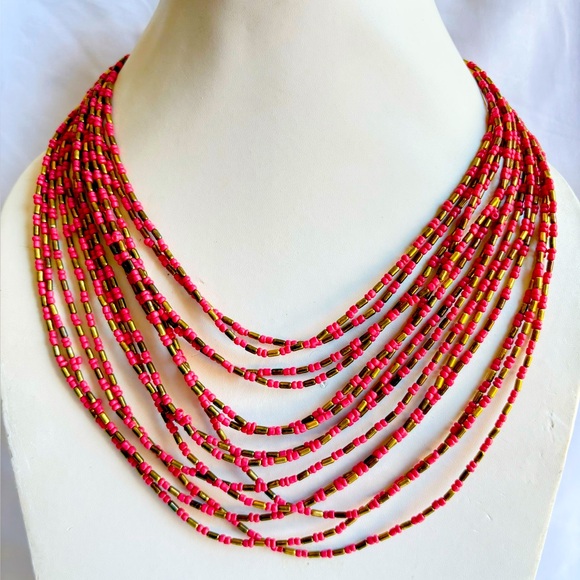 Jewelry - Multi layered seed bead necklace
